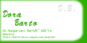 dora barto business card